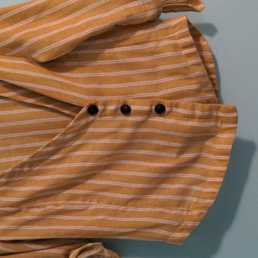 Striped Crossover Button Top - Picture 5 of 5
